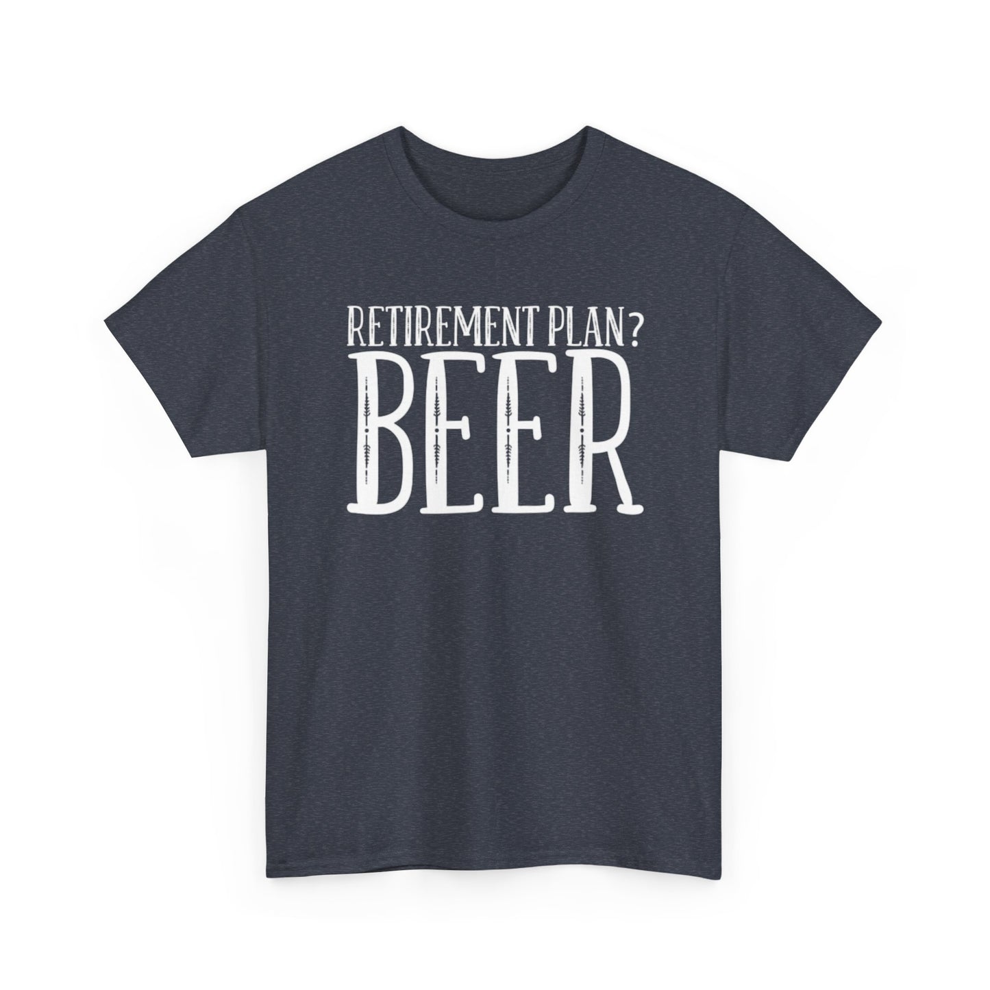 Retirement Plan Beer T Shirt Funny Graphic Cold Beer Retro Jokes Unisex