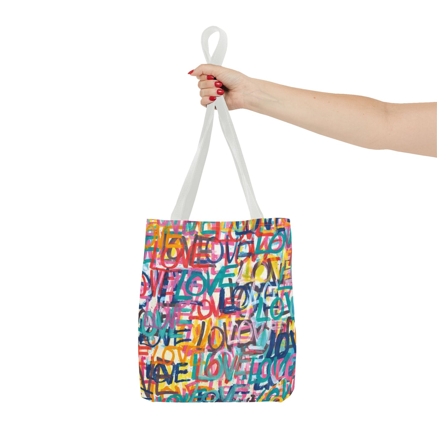 LOVE Multi Color BRAND NEW Modern Purse - Pocketbook - Travel Tote Bag (AOP)