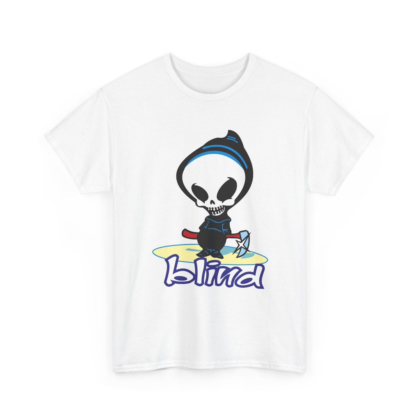 Blind Vintage Skateboard Graphic T Shirt Retro Logo Unisex Heavy Cotton Tee