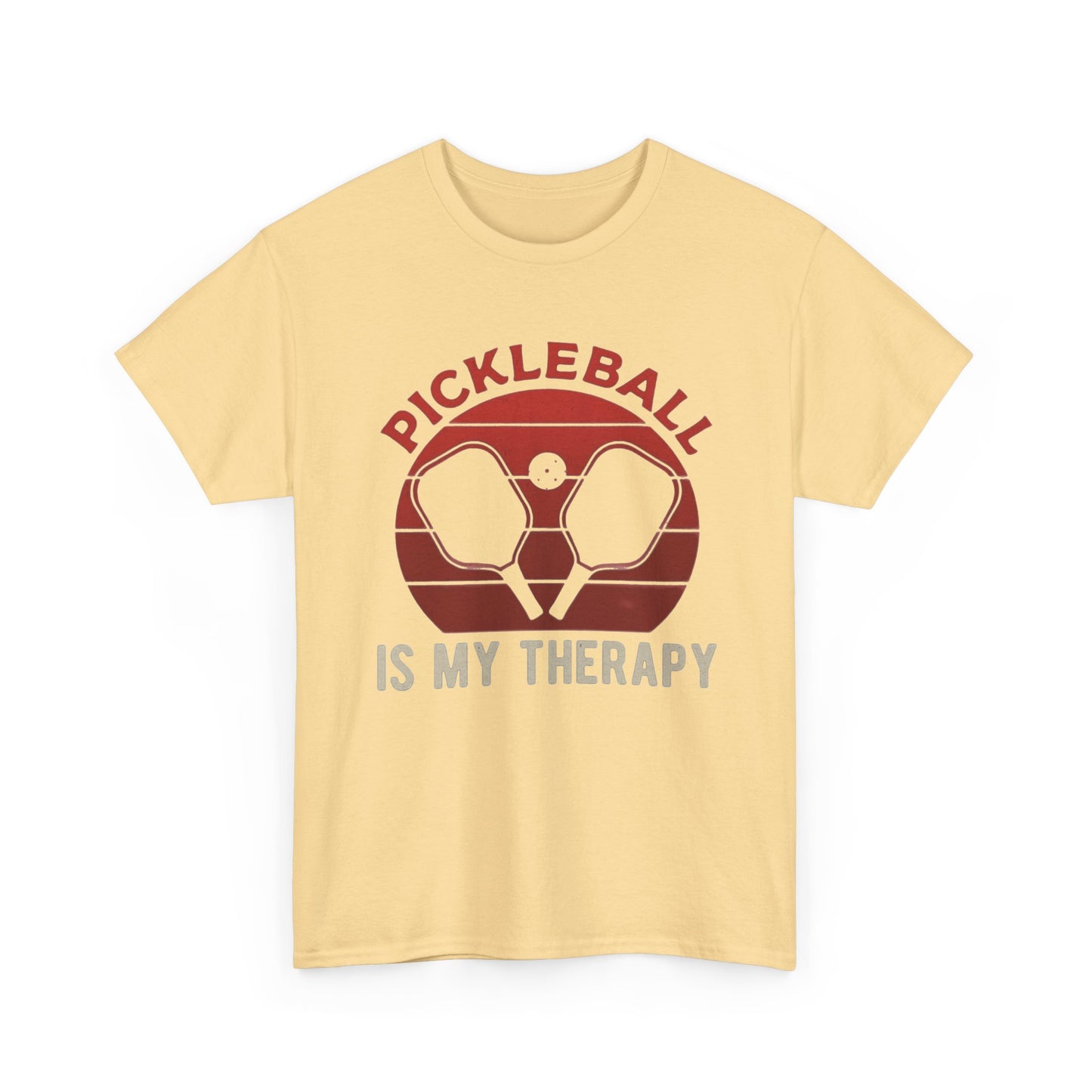 Pickleball Is My Therapy Graphic T Shirt Cotton Tee Apparel New