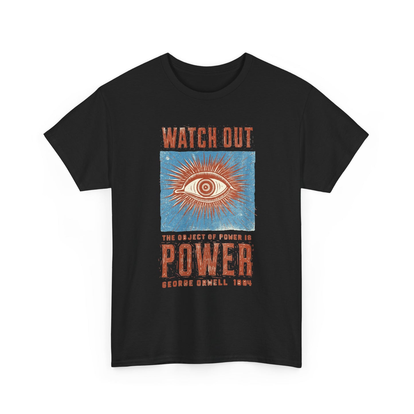 George Orwell Power Graphic T Shirt NEW ADULT TEE VINTAGE