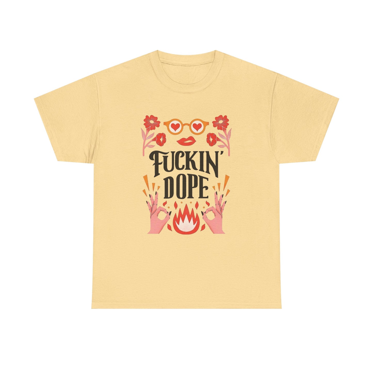 Fricking Dope Graphic T Shirt NEW ADULT Heavy Cotton Tee