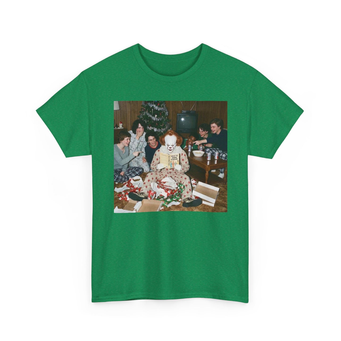 IT Horror Christmas Funny Graphic T Shirt NEW Unisex Heavy Cotton Tee