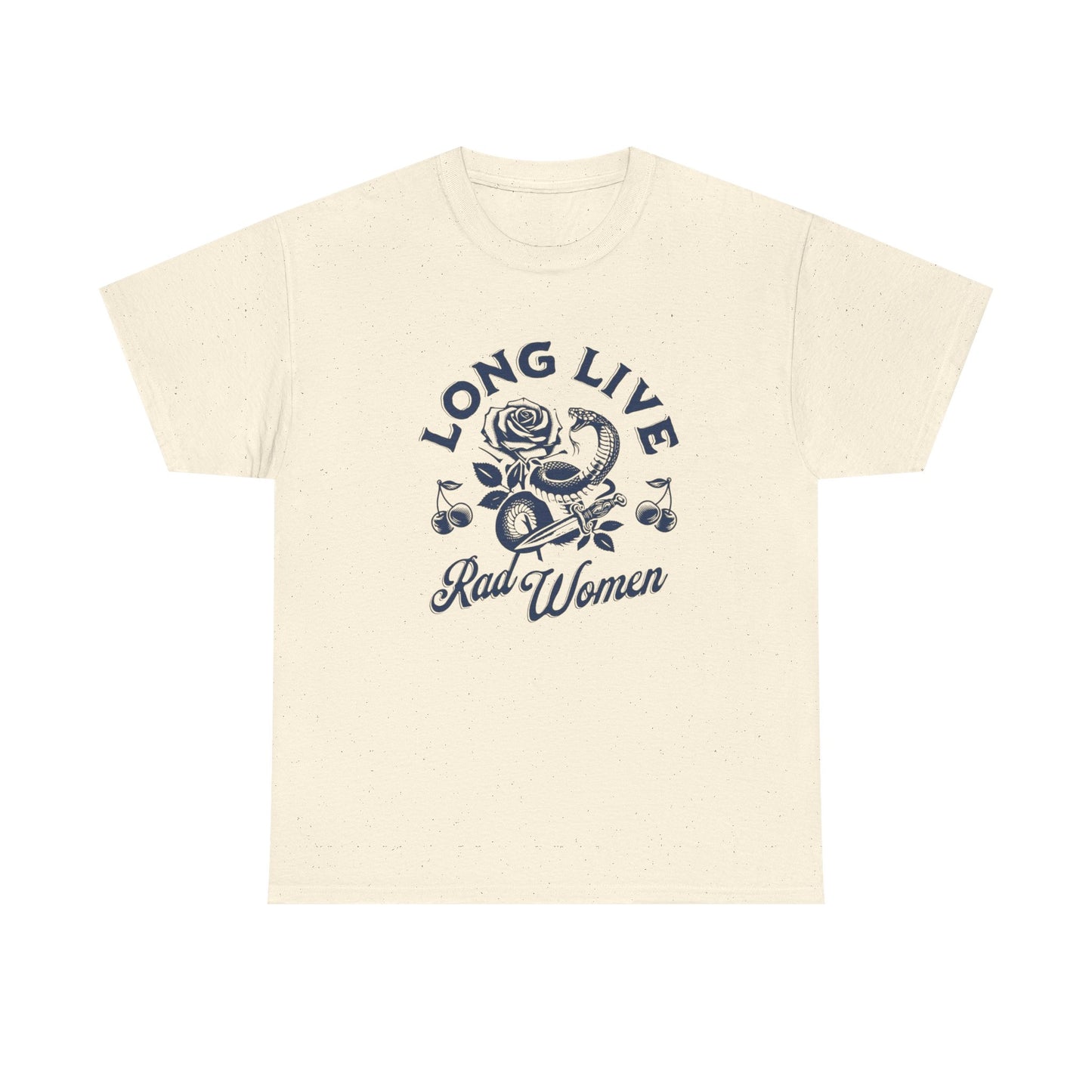 Long Live Rad Women Funny Graphic T Shirt Unisex Heavy Cotton Tee GIFT