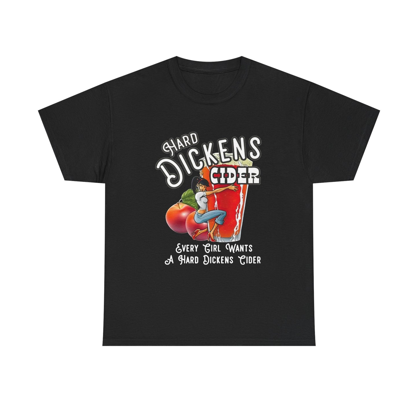 Hard Dickens Cider Funny Sex Graphic T Shirt NEW ADULT
