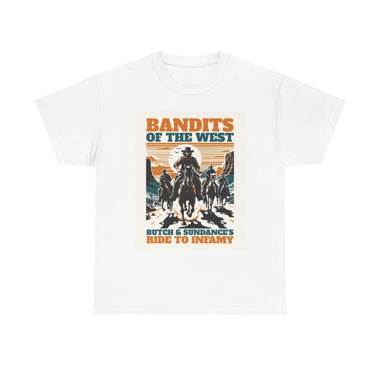 Butch And Sundance Graphic T Shirt Cowboys Movie Vintage Unisex Heavy Cotton Tee