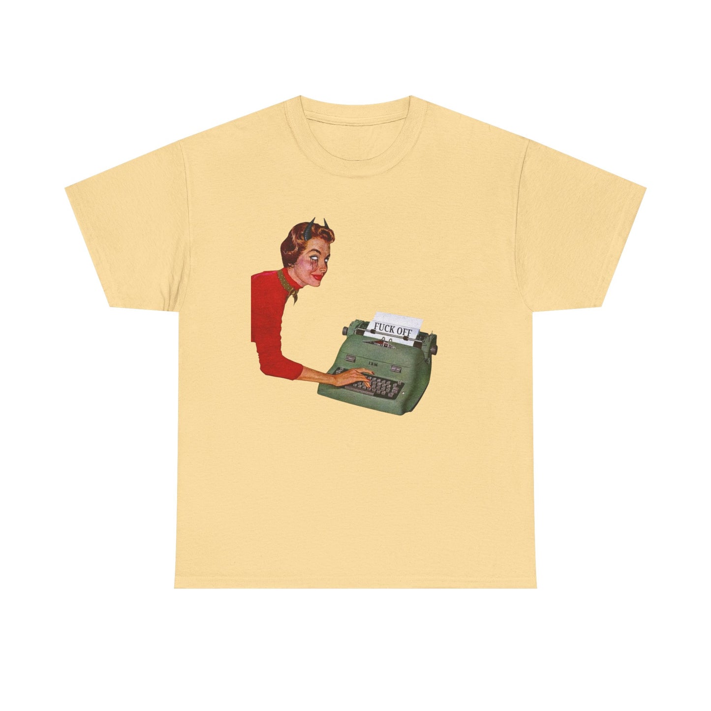She Devil Funny Vintage Graphic T-Shirt Women's Heavy Comfy Cotton Tee