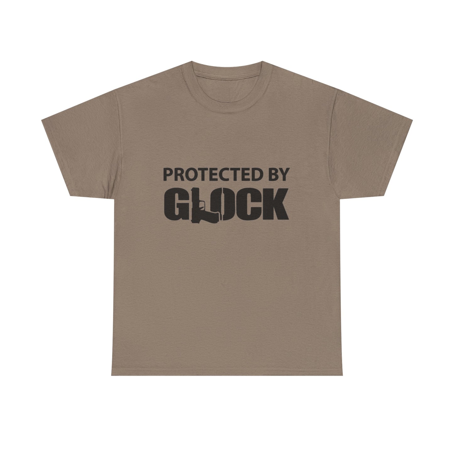 Protected By Glock Graphic T Shirt Unisex Heavy Cotton Tee NEW