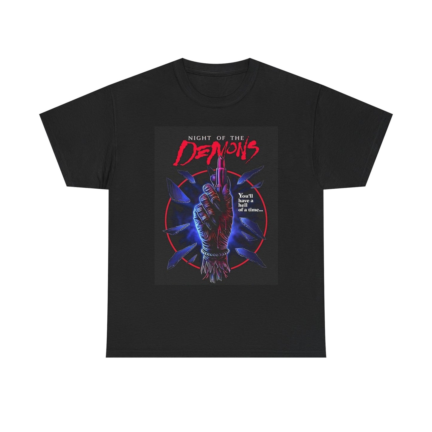Night Of The Demons Halloween Graphic T Shirt Unisex Heavy Cotton Tee