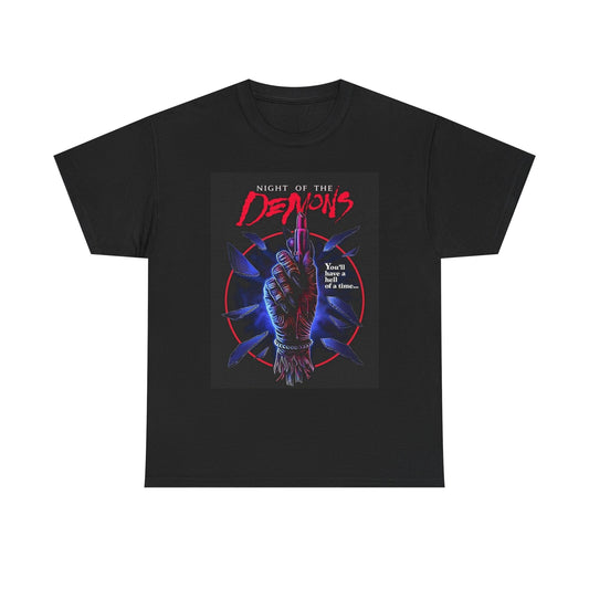 Night Of The Demons Halloween Graphic T Shirt Unisex Heavy Cotton Tee