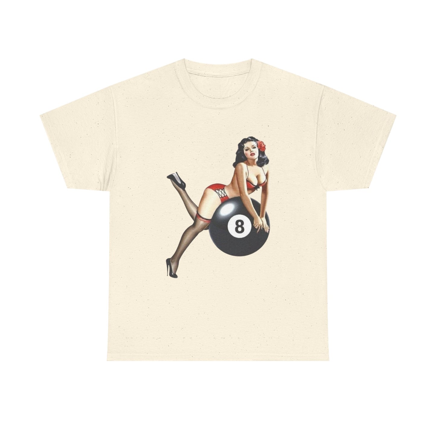 8ball Pin Up Model Graphic T Shirt NEW ADULT