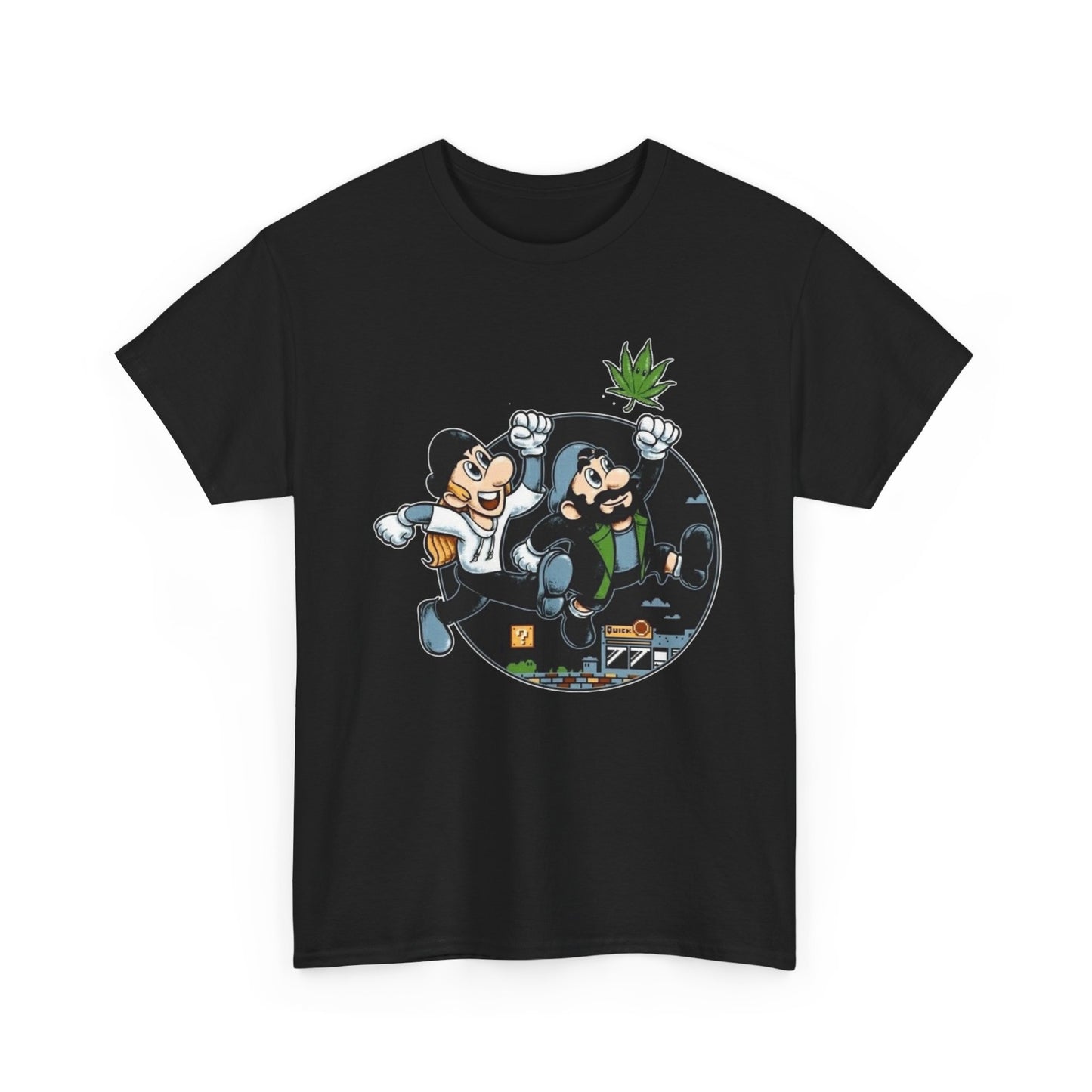 Jay And Silent Bob Funny Weed Graphic T Shirt NEW Heavy Cotton Tee