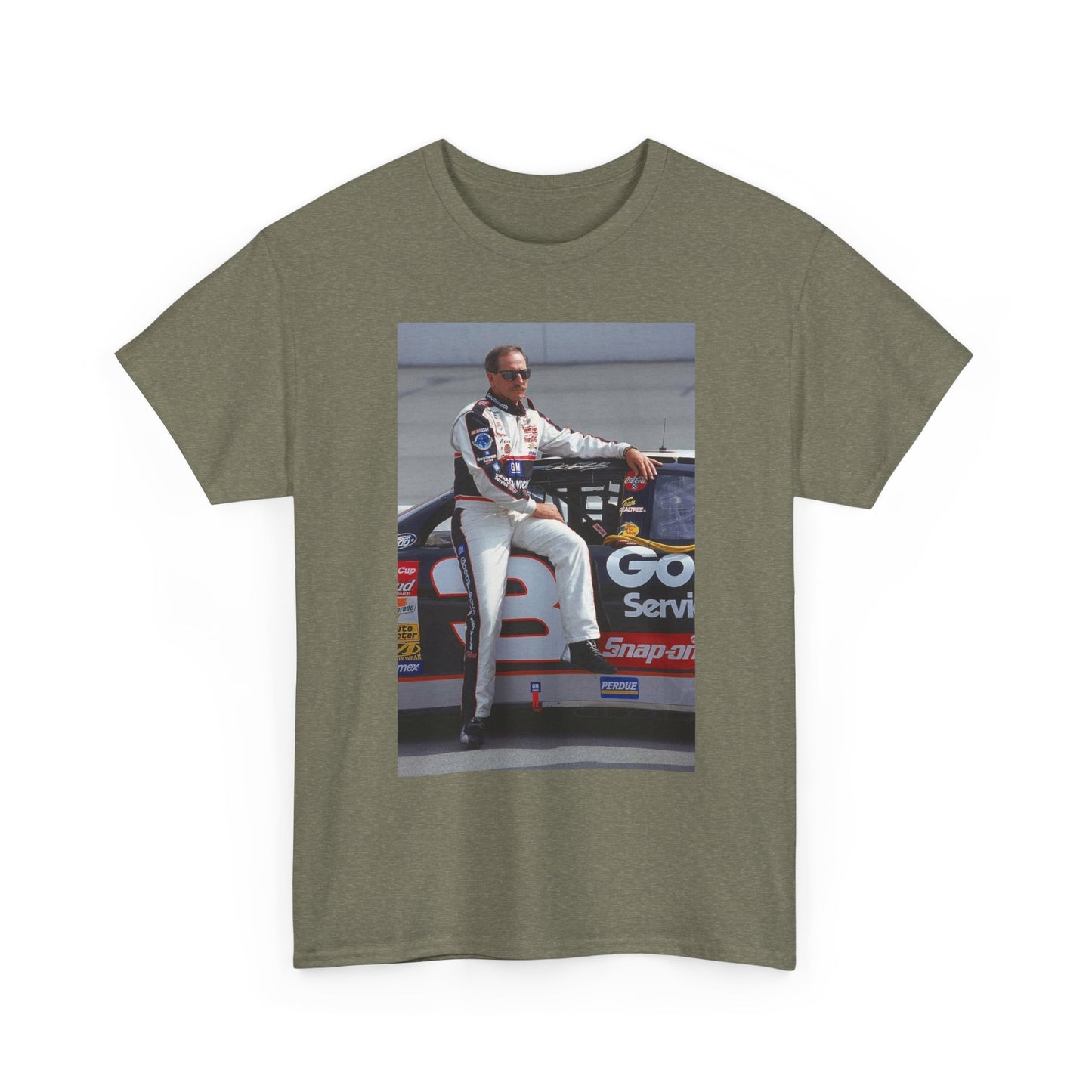 Dale Earnhardt Vintage Racing Graphic Retro Unisex Heavy Cotton Tee Classic
