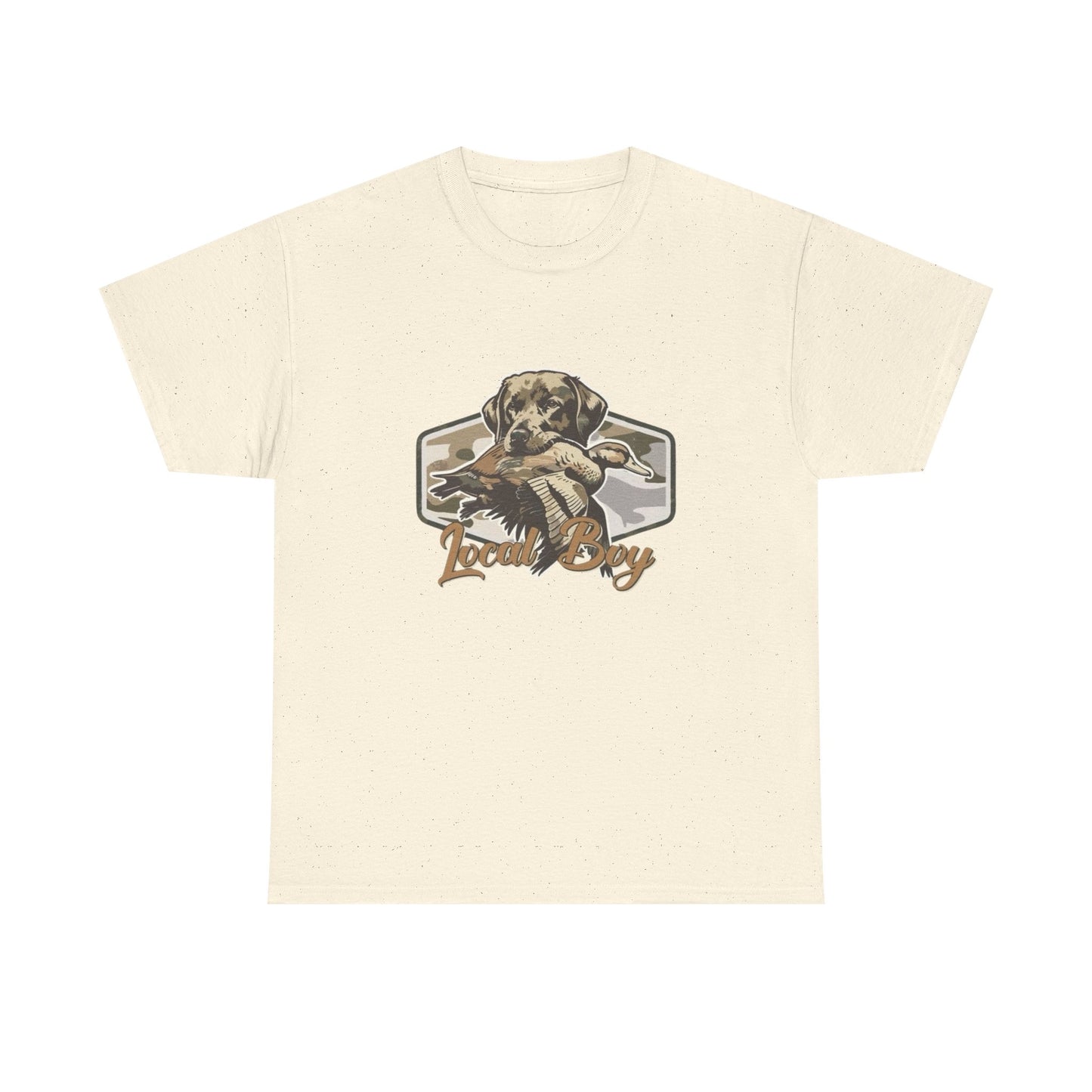 Local Boy Hunting Dog Graphic T Shirt Unisex Heavy Cotton Tee Gift