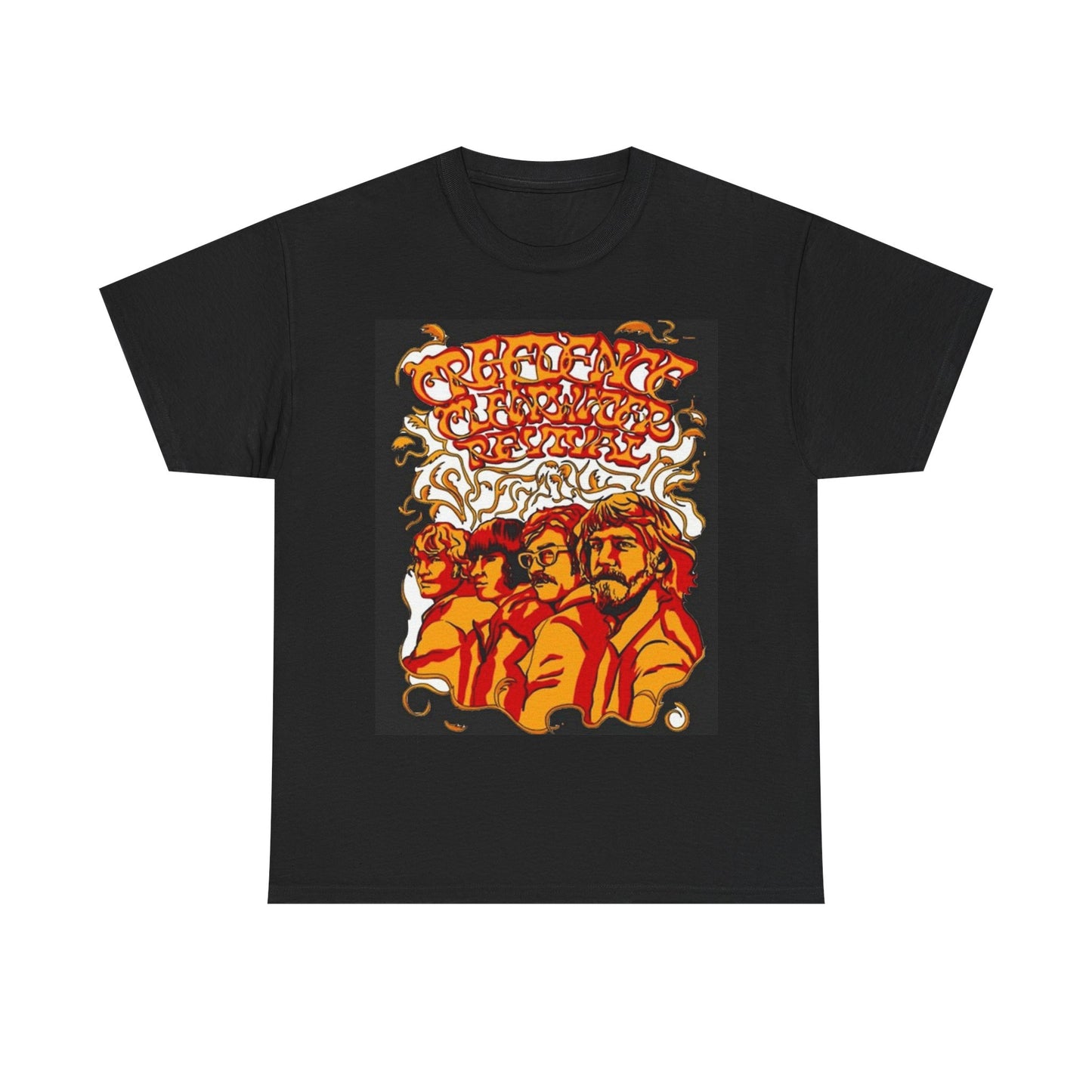 Credence Clearwater rock band art America classics Heavy Cotton Tee