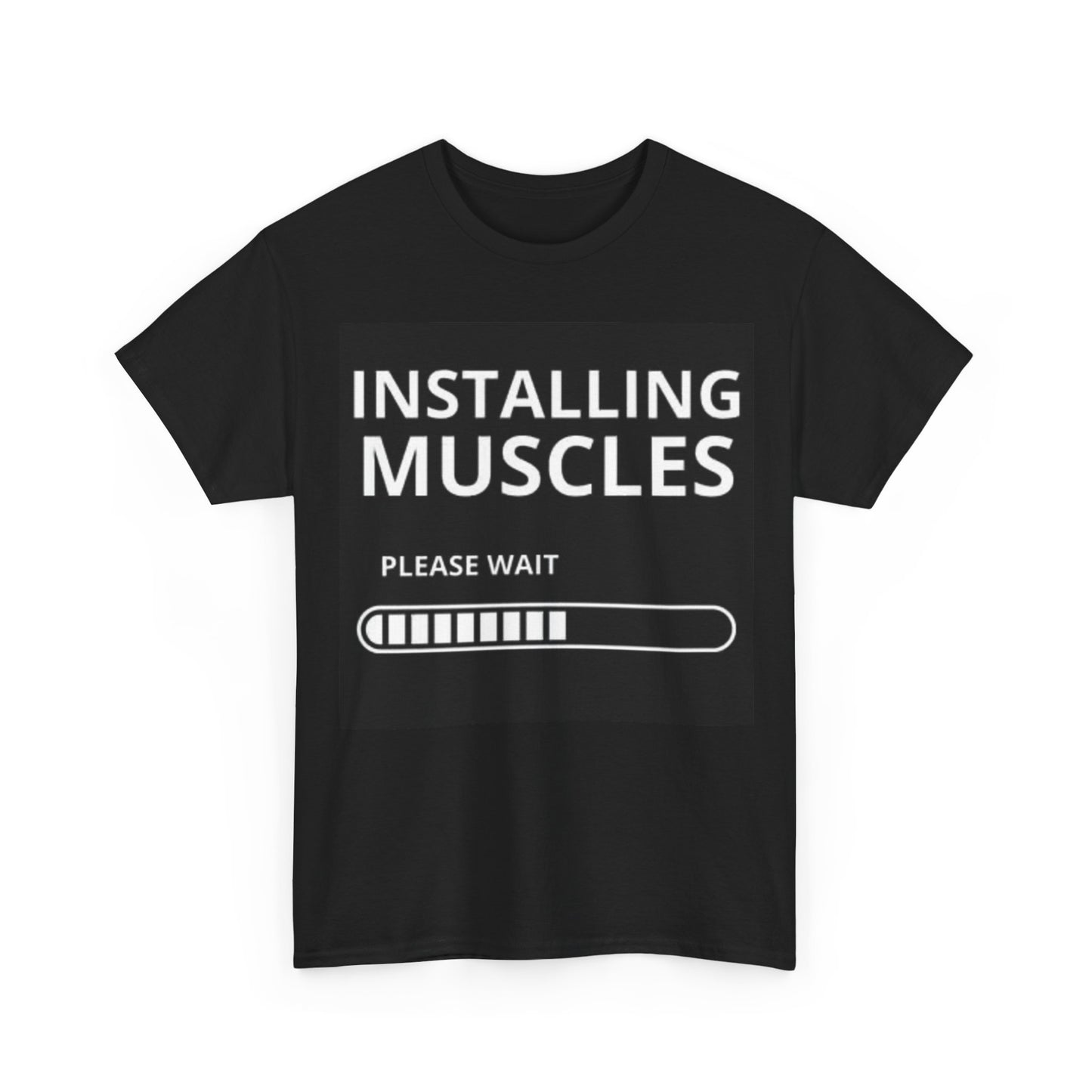 Installing Muscles Shirt Gym Gear Workout Lifting Unisex Heavy Cotton Tee