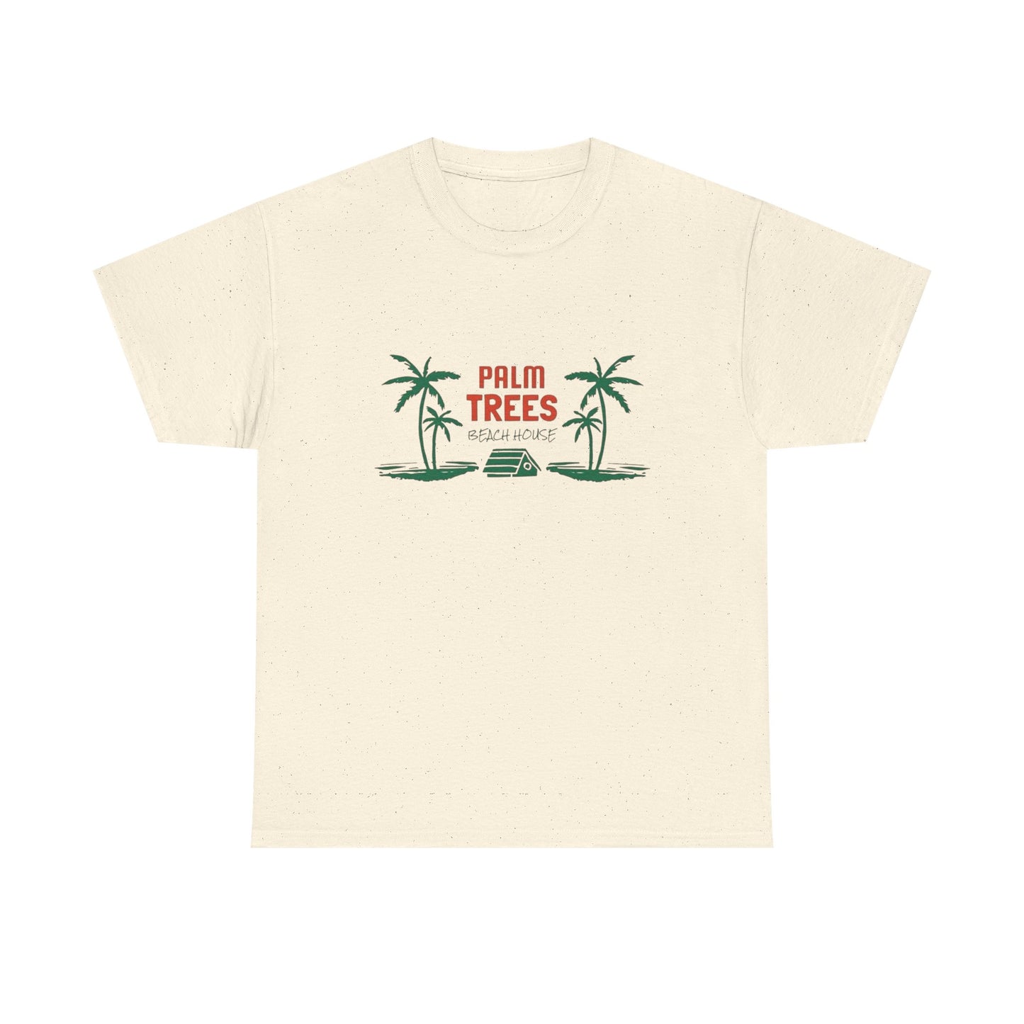 Palm Trees Beach House Graphic T Shirt NEW Unisex Heavy Cotton Tee