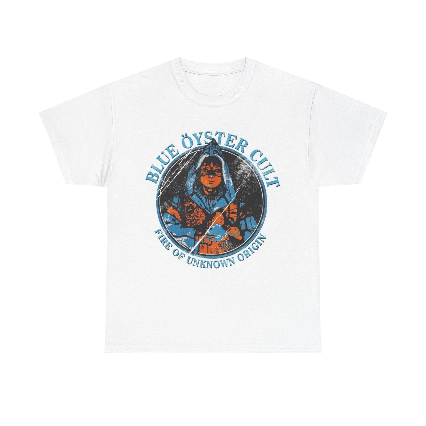 Blue Oyster Cult Shirt Retro Album Cover Graphic Vintage Unisex Heavy Cotton Tee