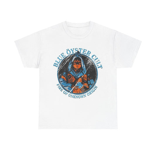Blue Oyster Cult Shirt Retro Album Cover Graphic Vintage Unisex Heavy Cotton Tee