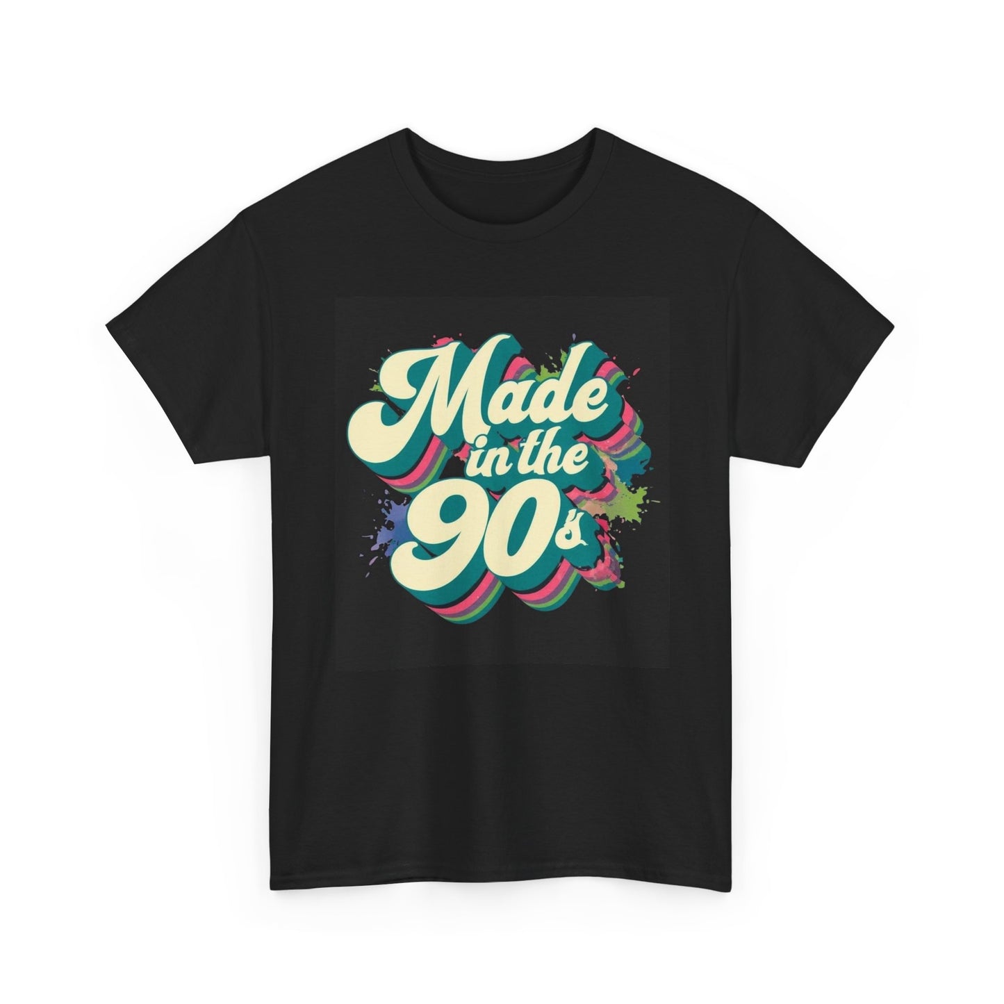 Made In The 90s Graphic T Shirt Funny Retro Unisex Heavy Cotton Tee