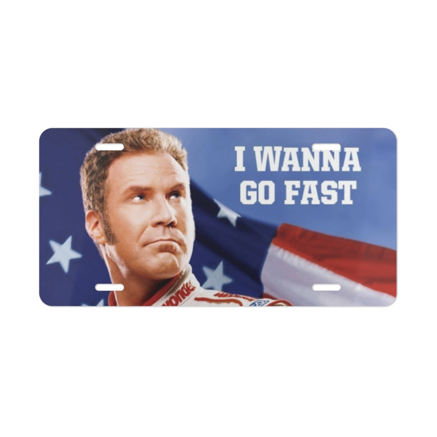 Ricky Bobby Talladega Nights License Vanity Plate Funny