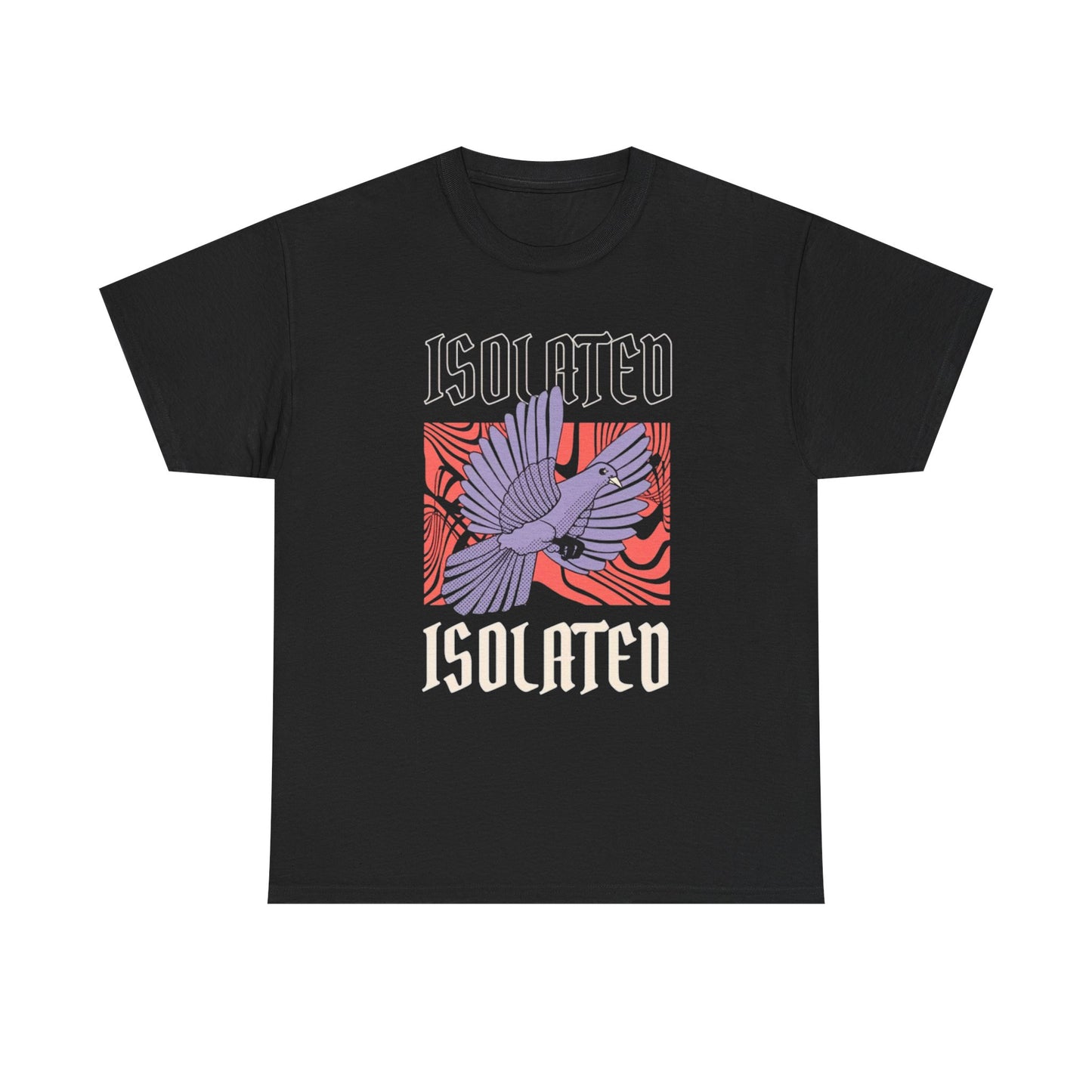 Isolated Graphic T Shirt Men's Bird Heavy Cotton Tee