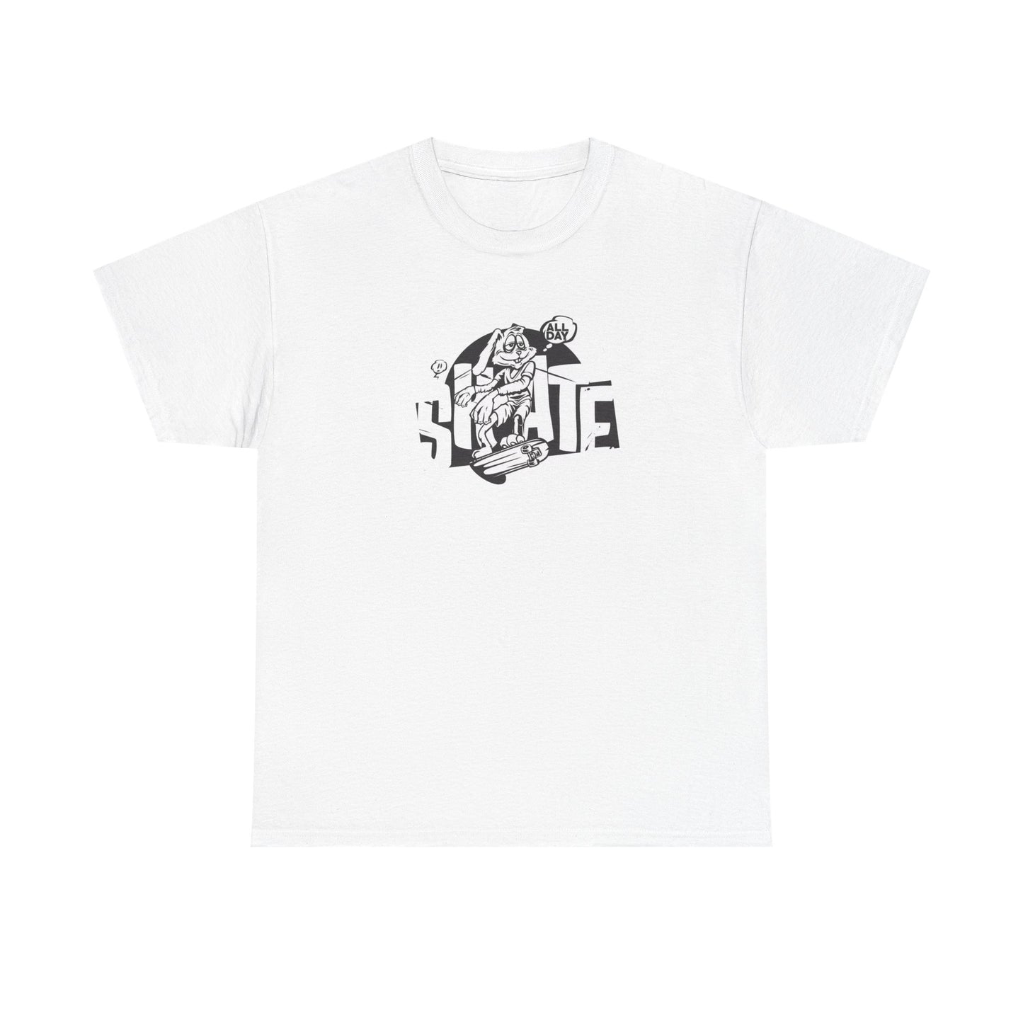 Skate All Day Graphic T Shirt Unisex Heavy Cotton Tee