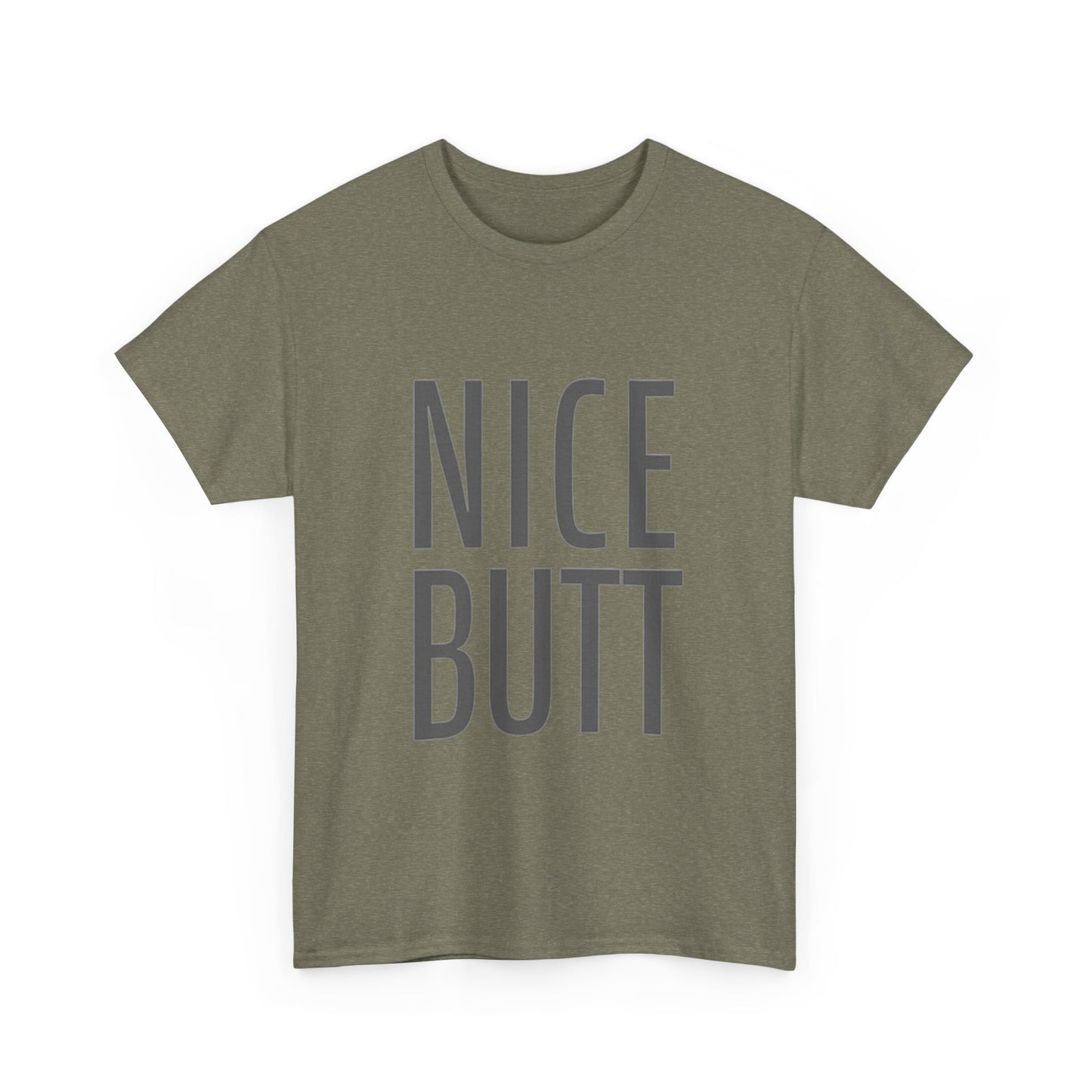 Nice Butt Graphic T Shirt Funny Gift Jokes Unisex Heavy Cotton Tee