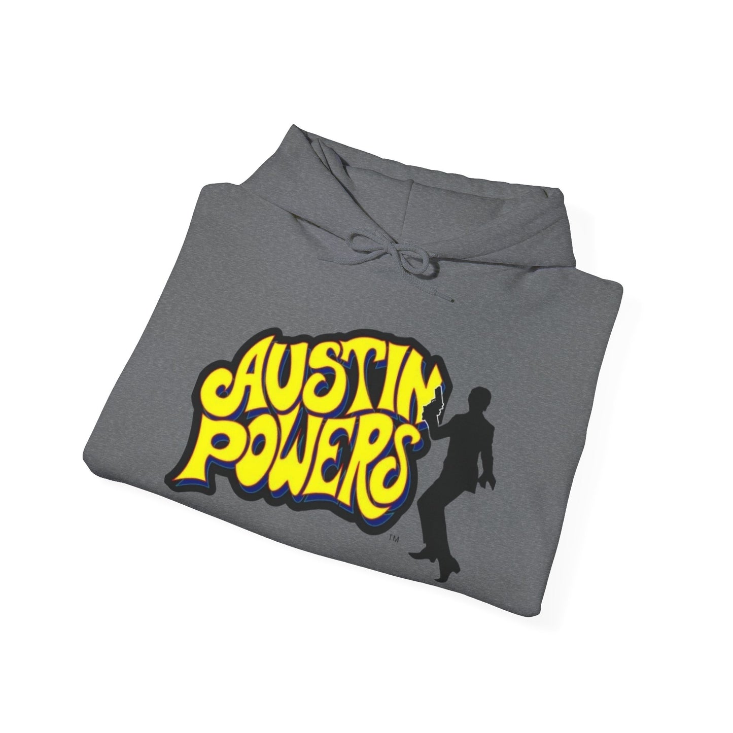 Austin Powers Retro Graphic Hoodie Unisex Heavy Blend™ Hooded Sweatshirt