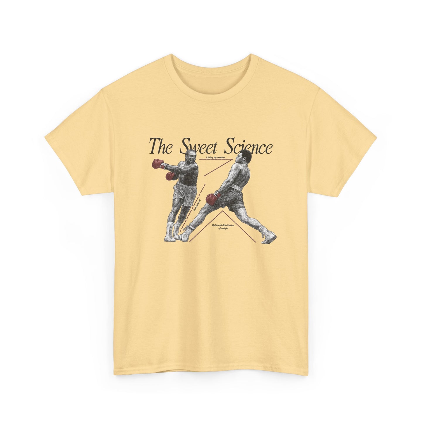 Boxing The Sweet Science Vintage Graphic T Shirt NEW Vintage Unisex Heavy Cotton