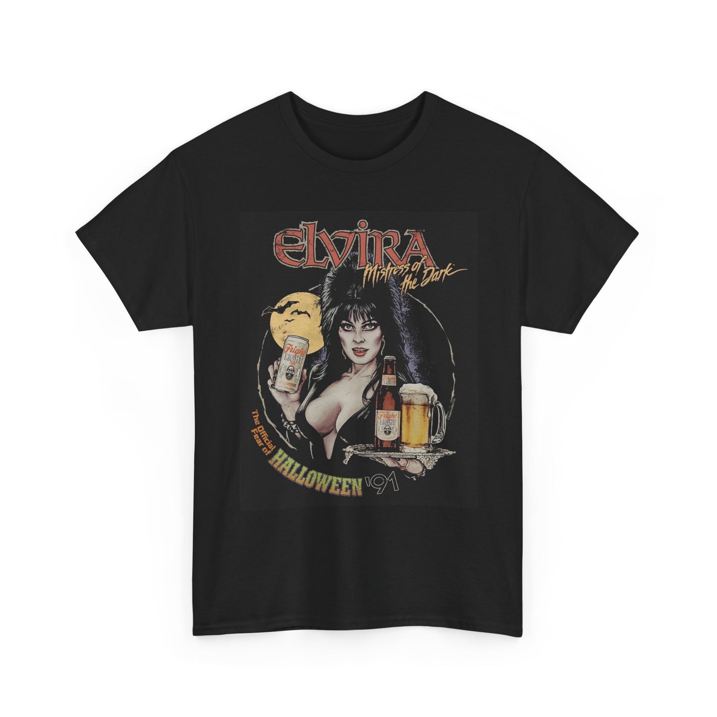 Elvira Graphic T Shirt Vintage Model Retro Unisex Heavy Cotton Tee