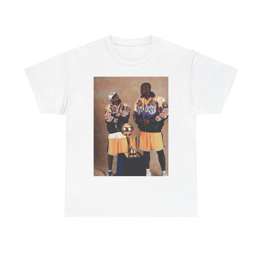 Kobe and Shaq Tshirt Vintage Lakers Championship Retro Dunk Unisex Heavy Cotton