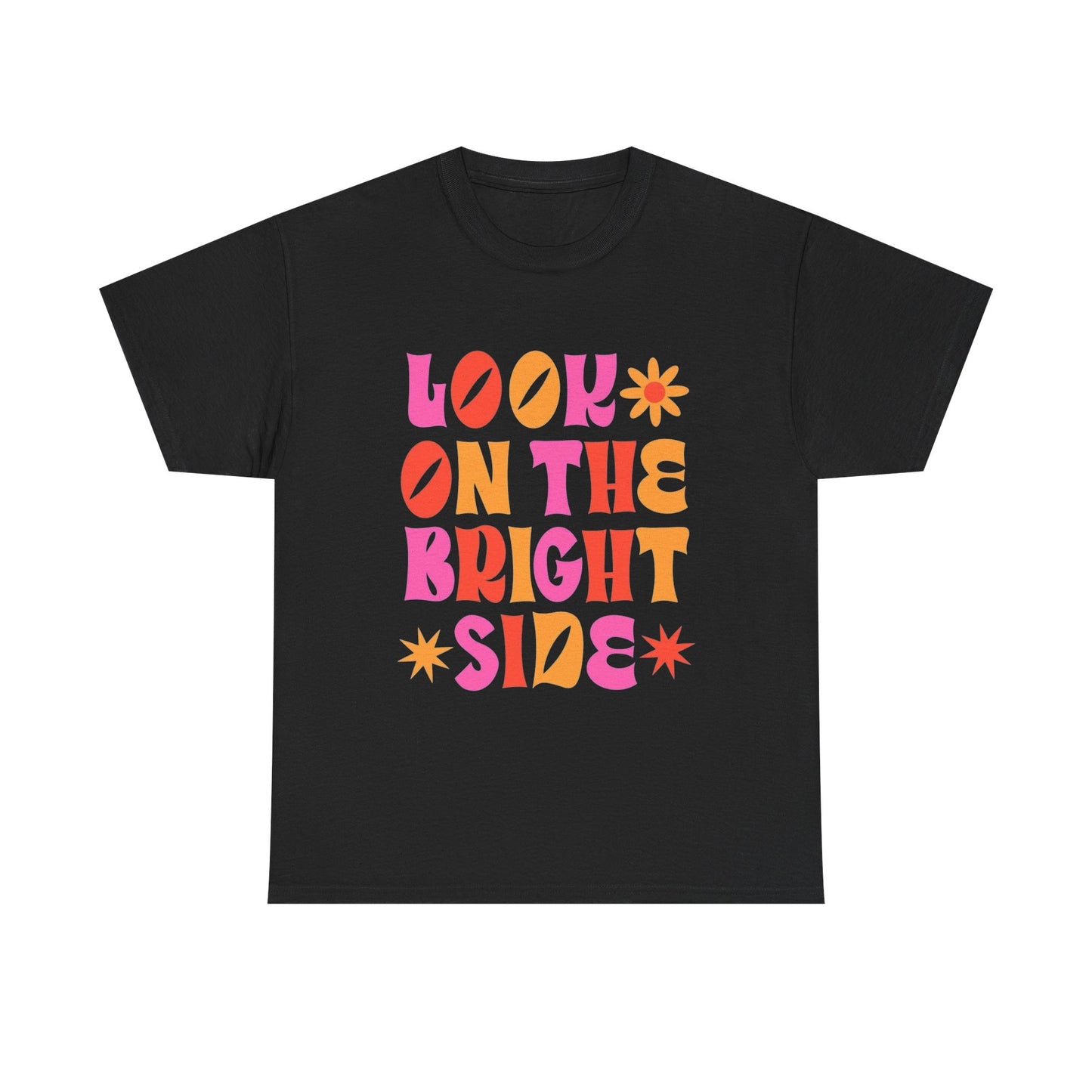 Look On The Bright Side Graphic T Shirt Unisex Cotton Tee - New Gift - Tee