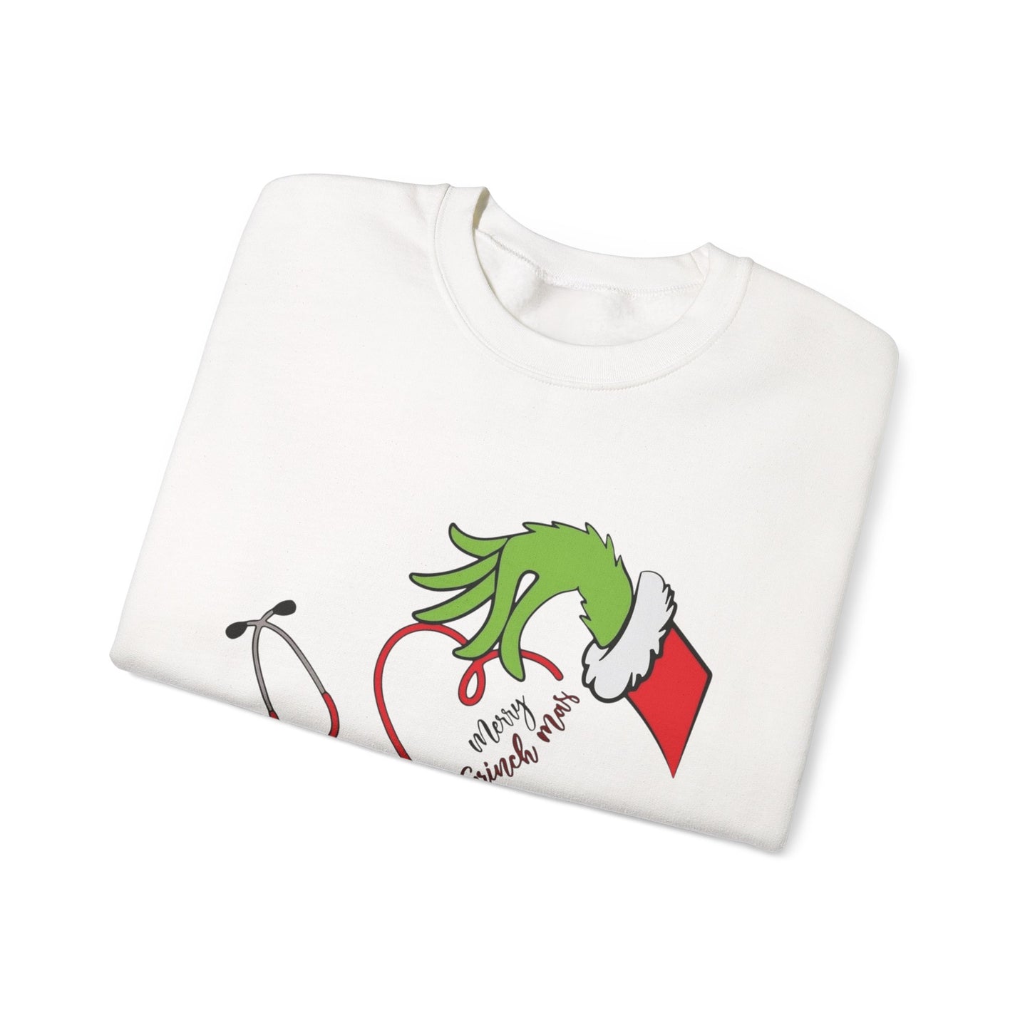 The Grinch Graphic Nurse Doctor Sweater NEW Heavy Blend™ Crewneck Sweatshirt