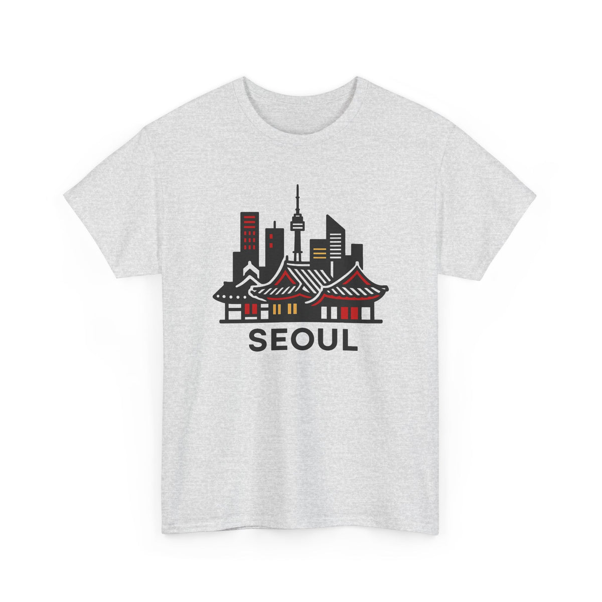 Seoul South Korea Graphic T Shirt Men's Heavy Cotton Tee