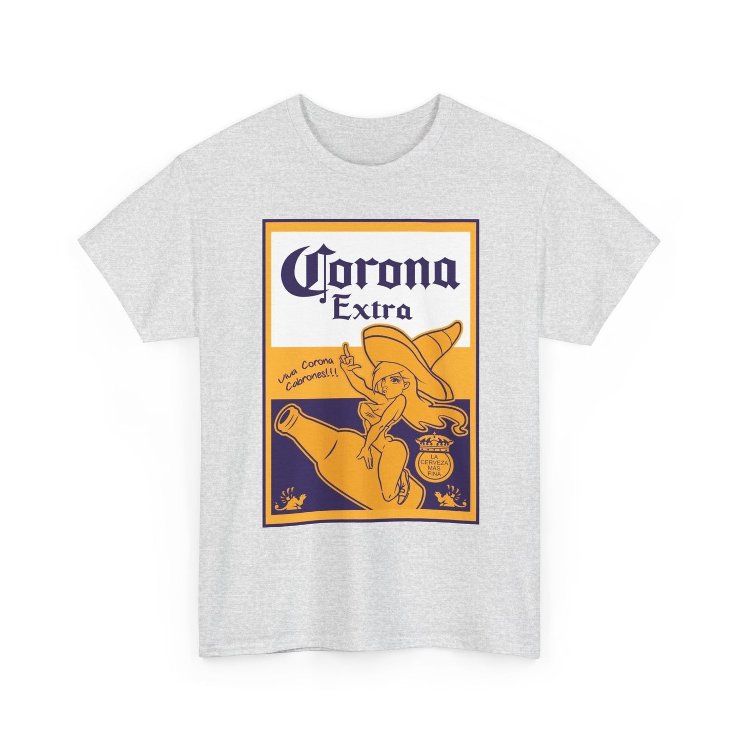 Corona Extra Beer Logo Graphic T Shirt S-5XL Unisex Heavy Cotton Tee