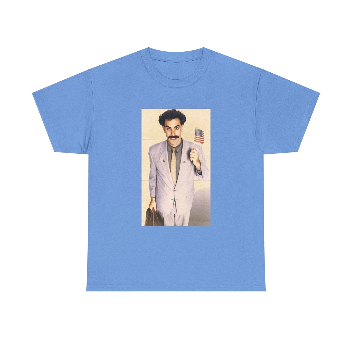 Borat Comes to America Tshirt Funny Comedy Movie Unisex Heavy Cotton Tee