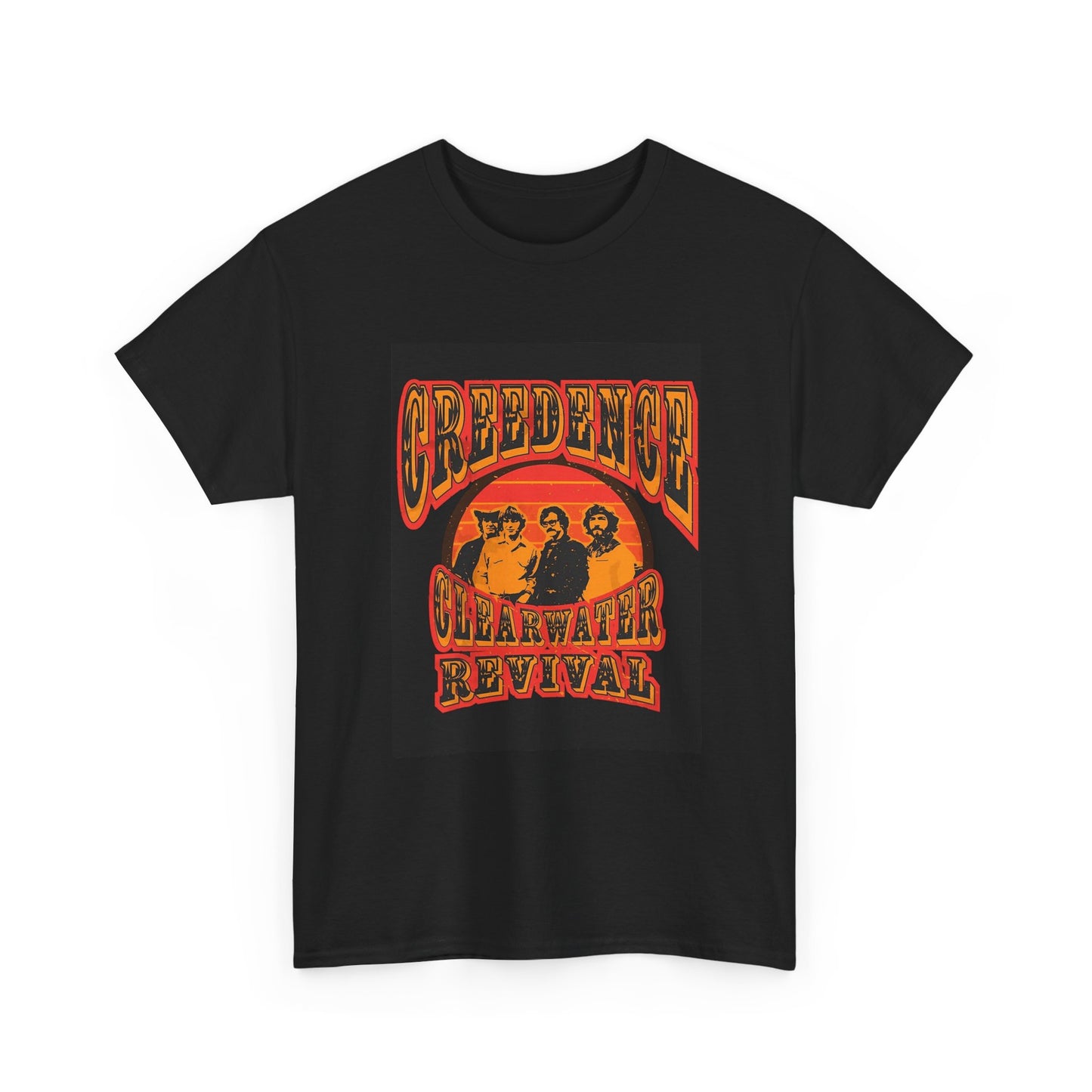 Creedance Clearwater revival T-shirt vintage art rock Unisex Heavy Cotton Tee