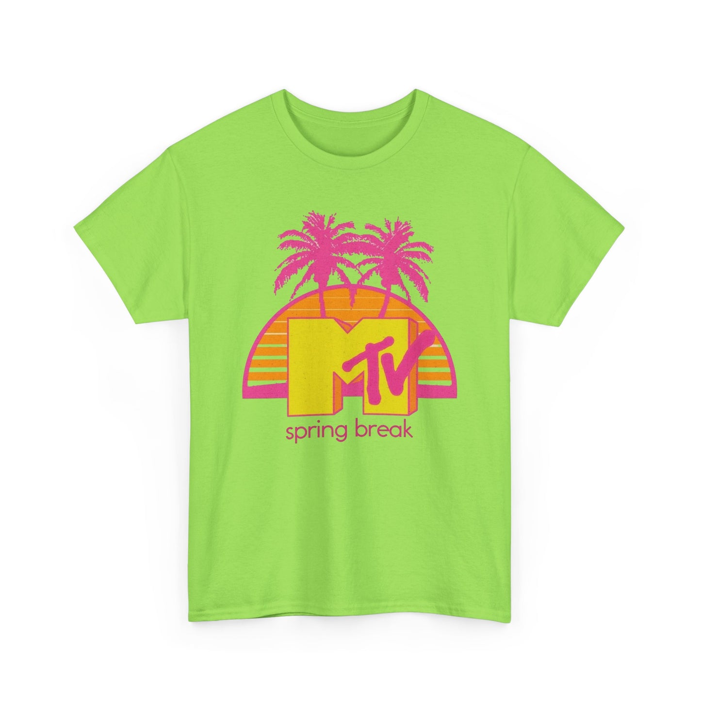 MTV Spring Break Vintage Graphic T Shirt NEW Unisex Heavy Cotton Tee