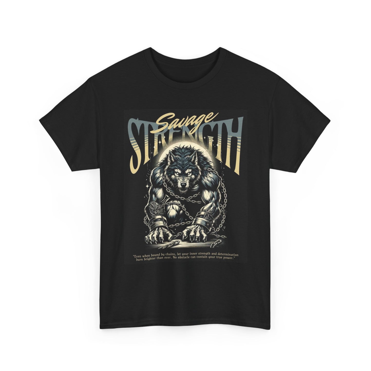 Savage Strength Graphic T Shirt Apparel Heavy Cotton Tee Small-5xl NEW