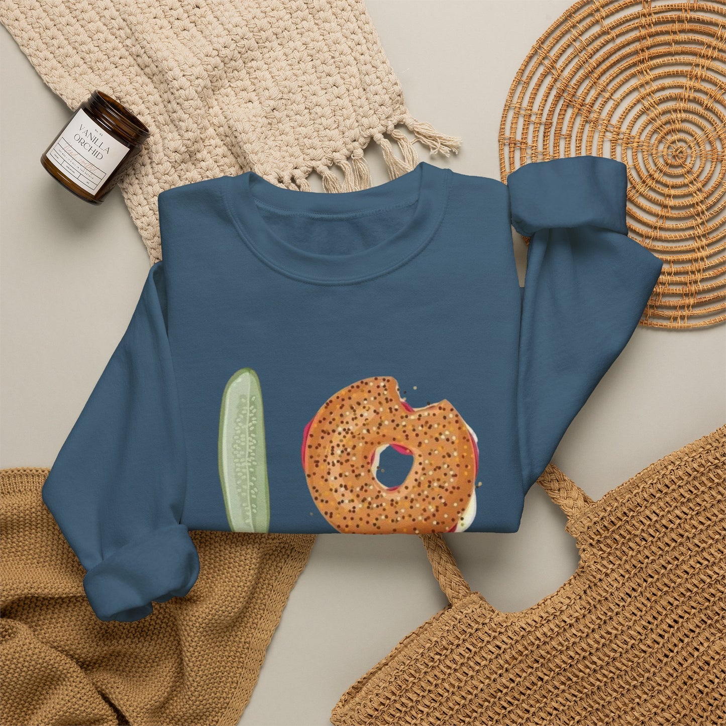 I Love New York Bagels Sweater NEW Unisex Heavy Blend™ Crewneck Sweatshirt