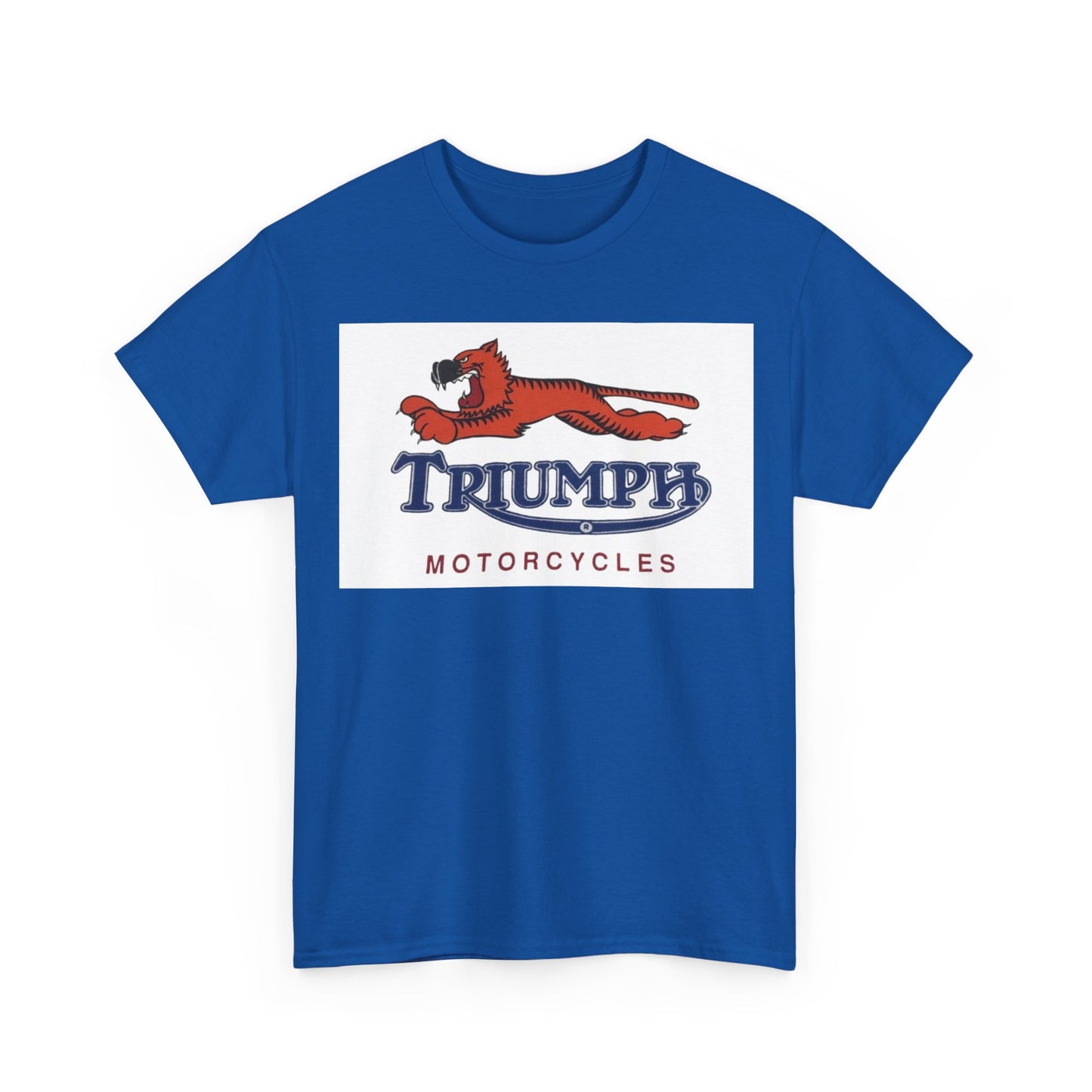 Triumph T-shirt vintage motorcycles nostalgia Tiger Unisex Heavy Cotton Tee