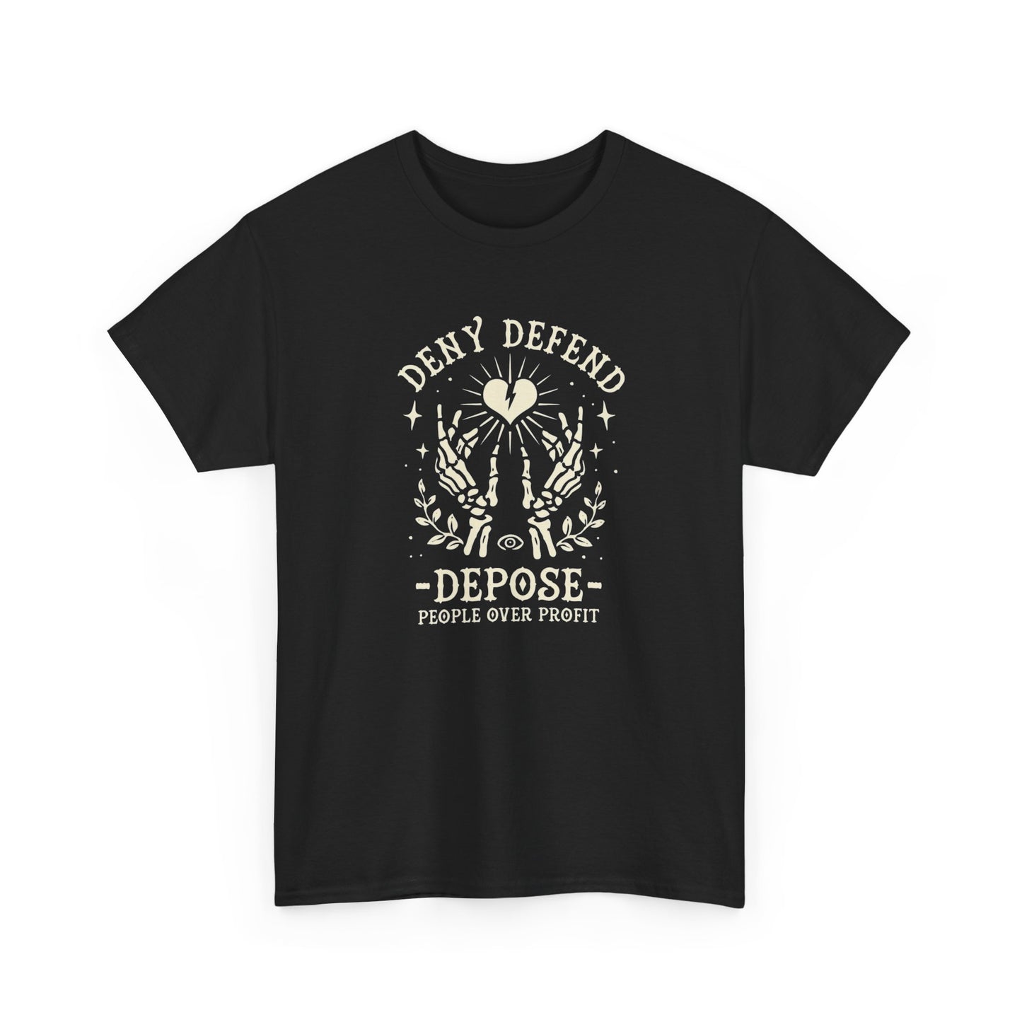 People Over Profit Graphic T Shirt Unisex Heavy Cotton Tee
