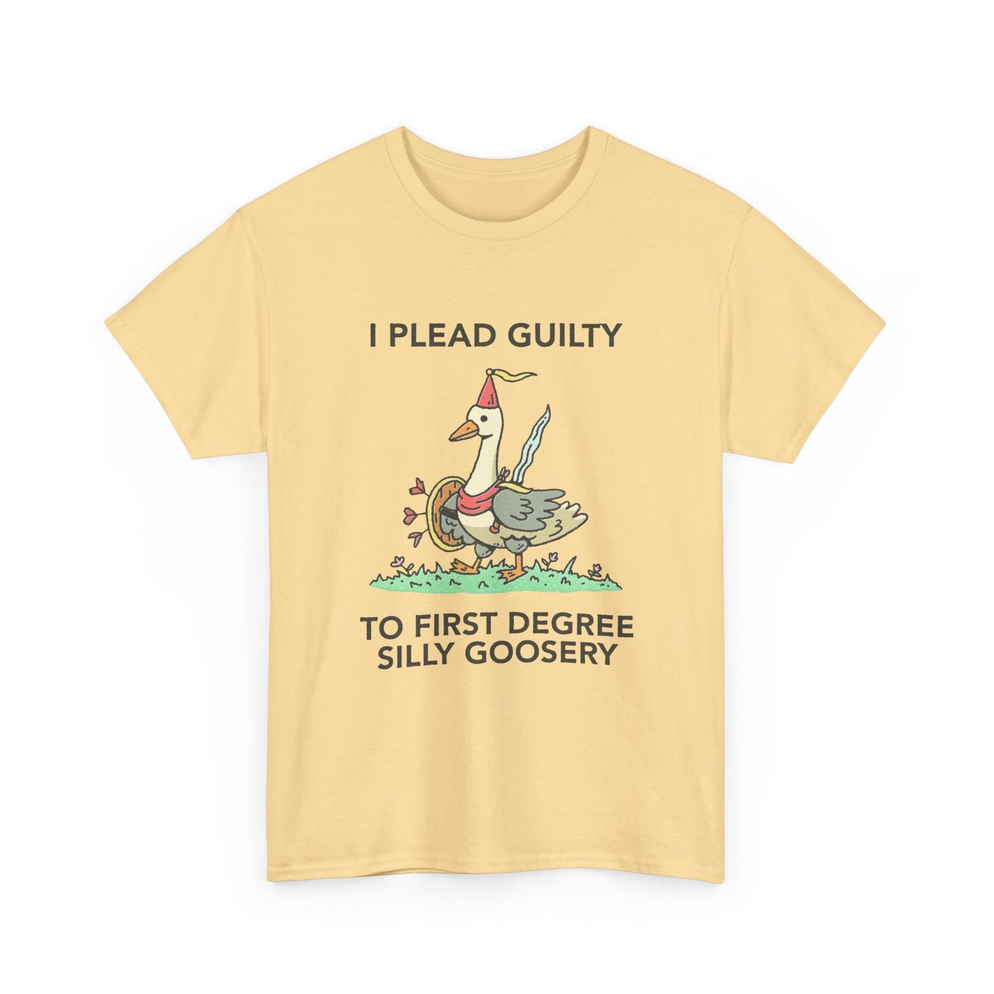 I Plead Guilty Silly Funny Graphic T Shirt Unisex Heavy Cotton Tee