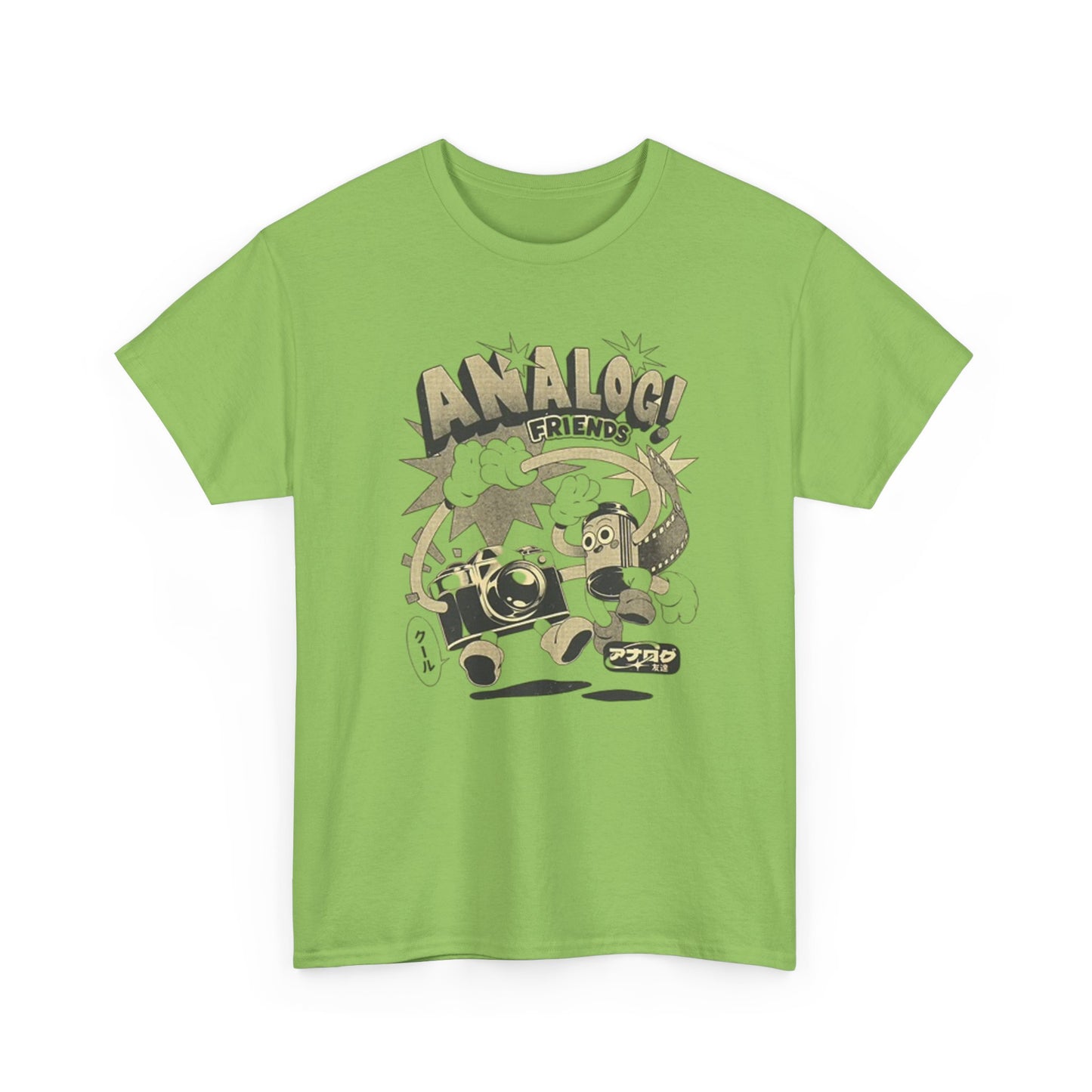 Analog Friends T Shirt Retro Photo Unisex Heavy Cotton Tee