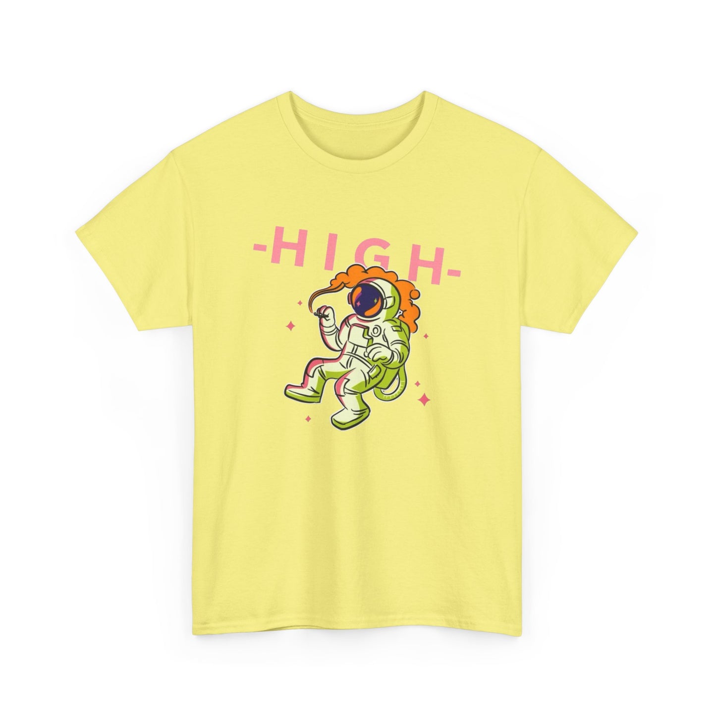 High In Space Graphic T Shirt NEW Adult Unisex Heavy Cotton Tee