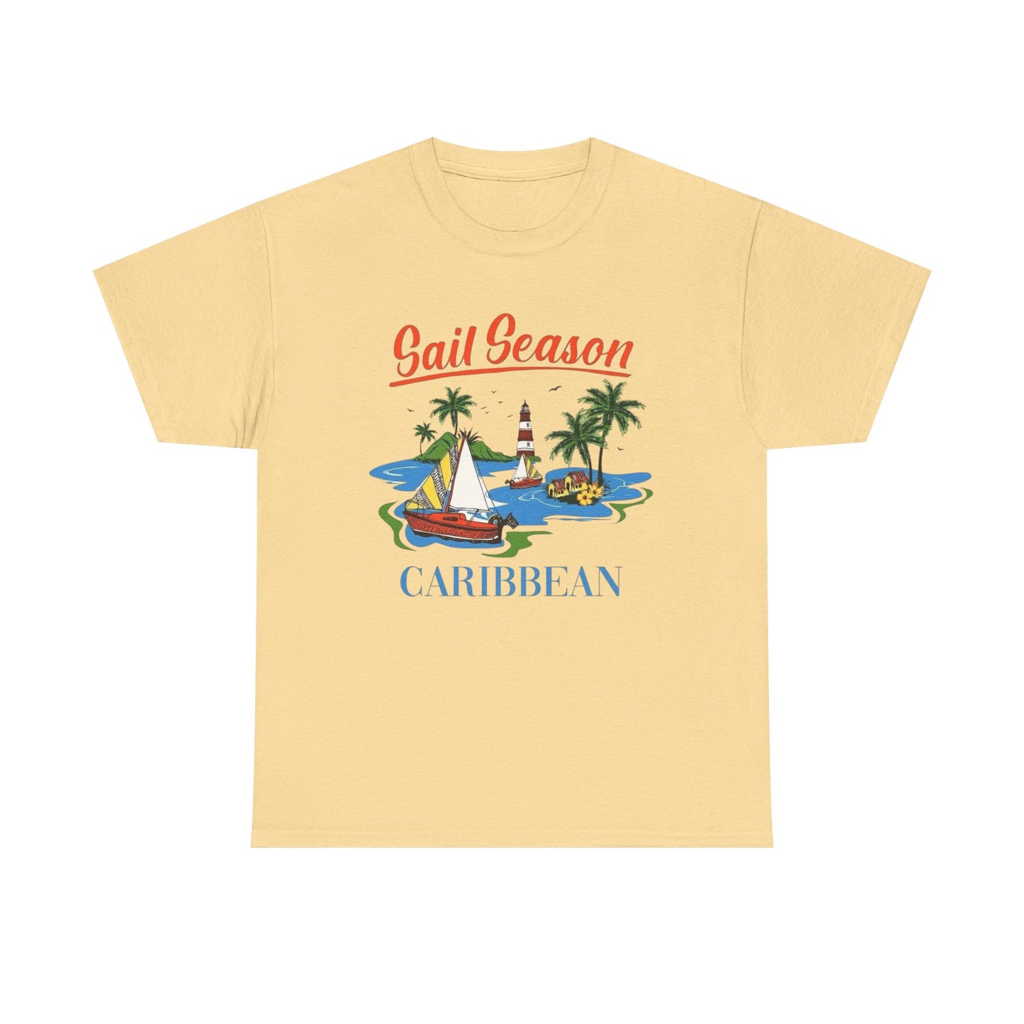 Sail Season Caribbean Graphic T Shirt NEW ADULT