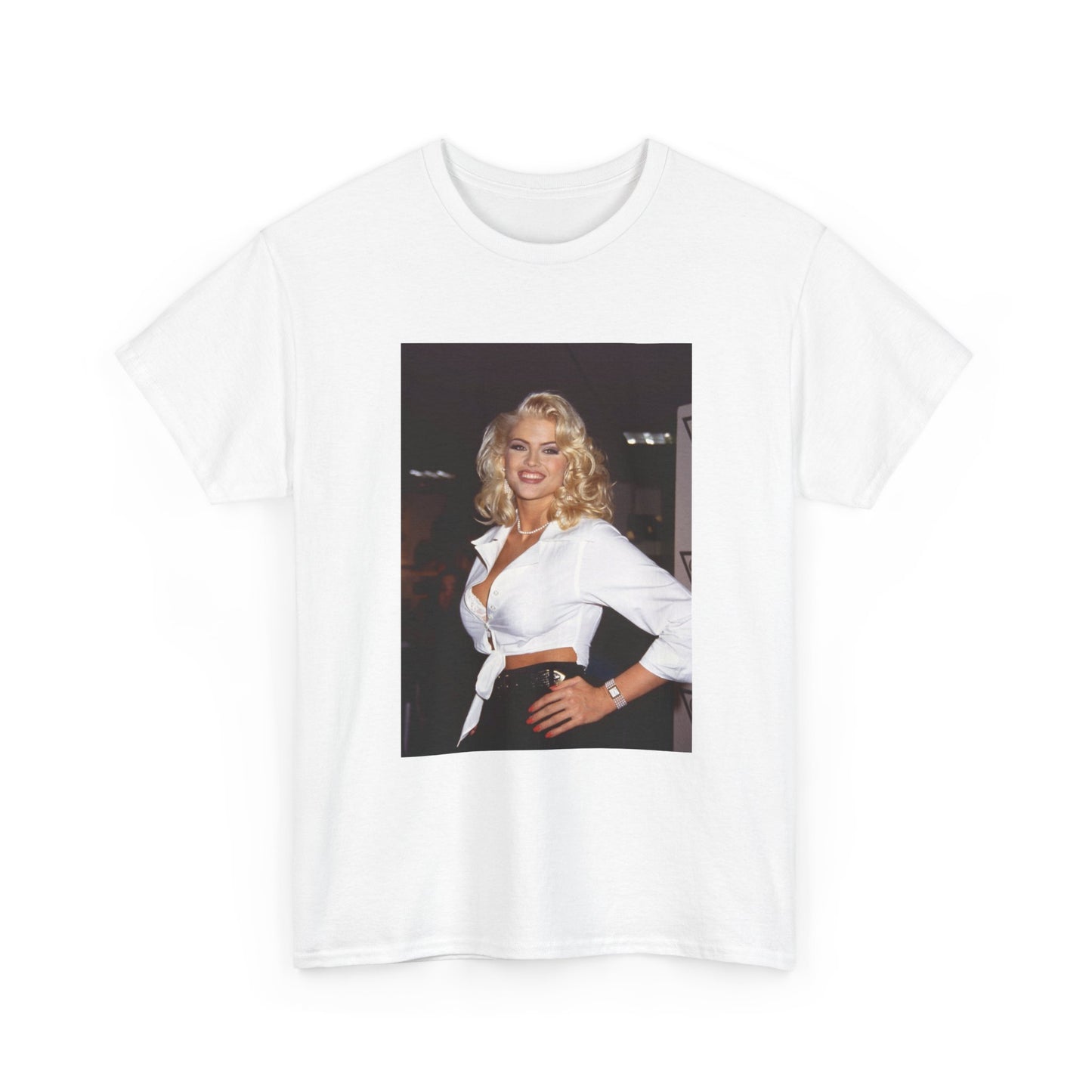 Anna Nicole Smith Tshirt Vintage Playboy Retro Model Unisex Heavy Cotton Tee