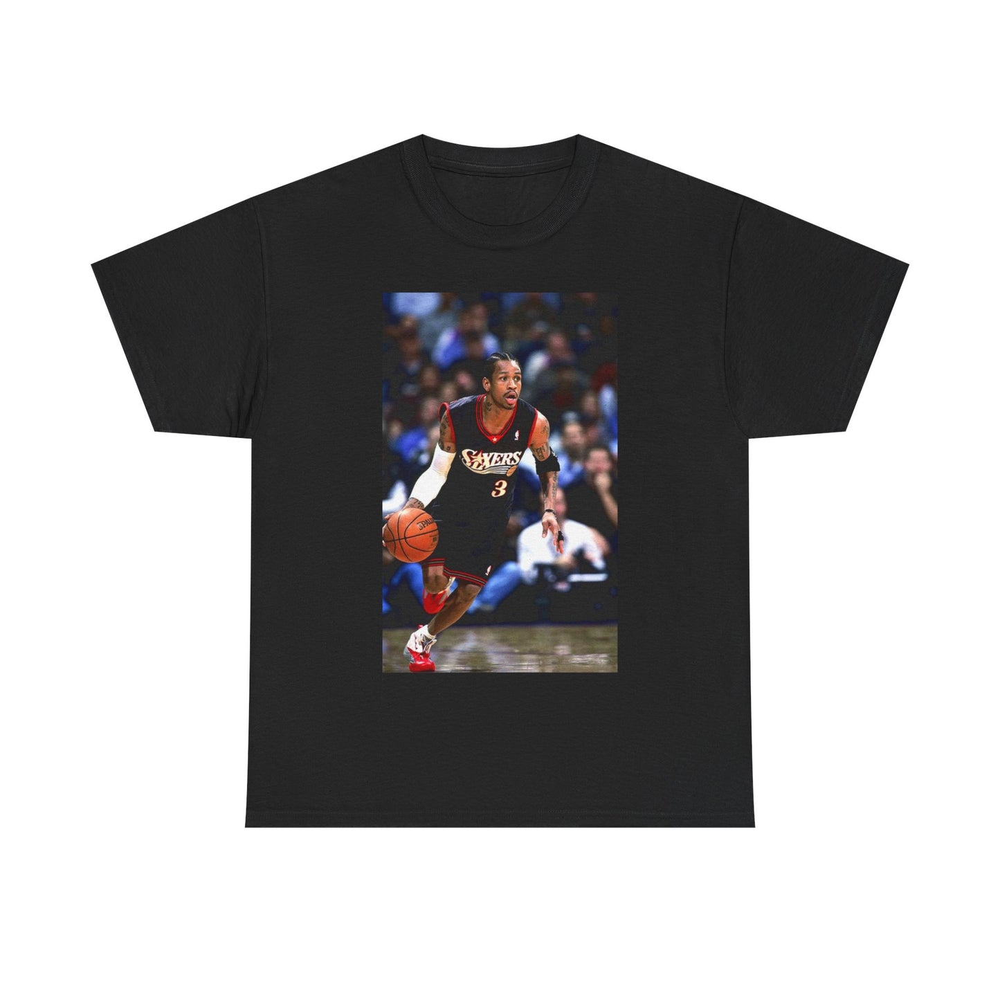 Alan Iverson Tshirt Vintage Sixers Dunk Contest Unisex Heavy Cotton Tee Philly