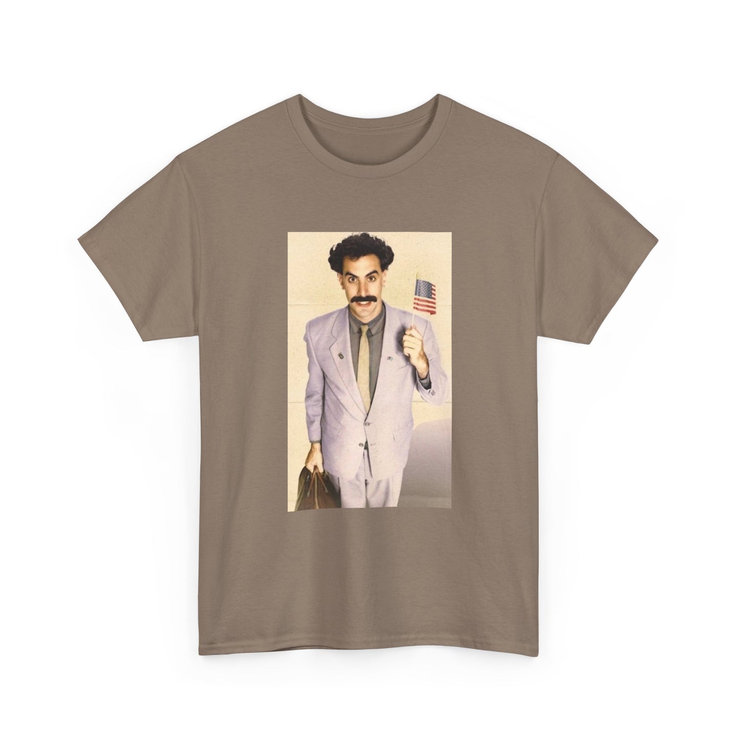 Borat Comes to America Tshirt Funny Comedy Movie Unisex Heavy Cotton Tee